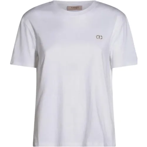 Twinset - Tops > T-Shirts - White - Twinset - Modalova