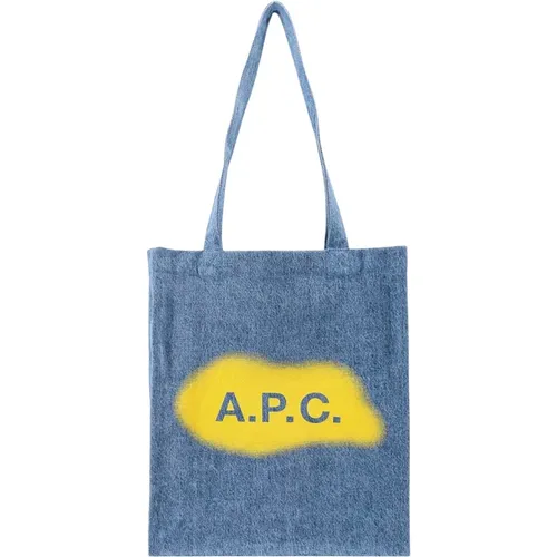 A.p.c. - Bags > Tote Bags - Blue - A.p.c. - Modalova