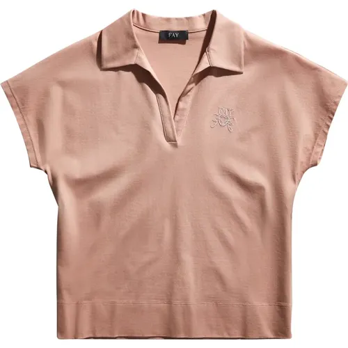 Fay - Tops > Polo Shirts - Pink - Fay - Modalova