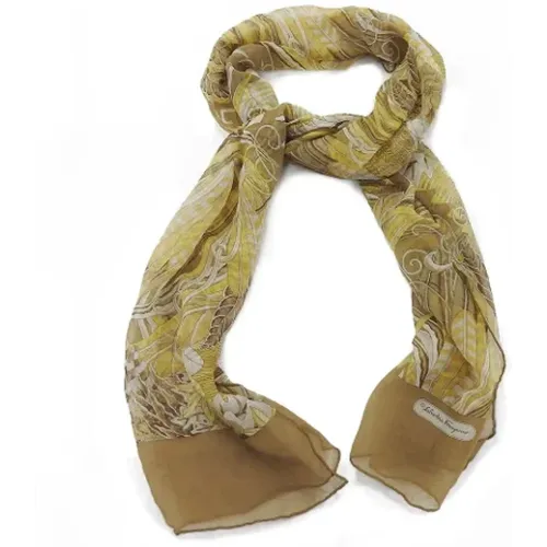 Pre-owned > Pre-owned Accessories > Pre-owned Scarves - - Salvatore Ferragamo Pre-owned - Modalova