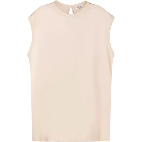 Tops > Sleeveless Tops - - BRUNELLO CUCINELLI - Modalova