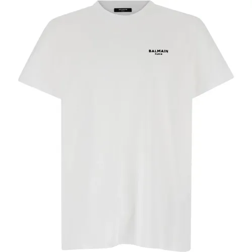 Balmain - Tops > T-Shirts - White - Balmain - Modalova