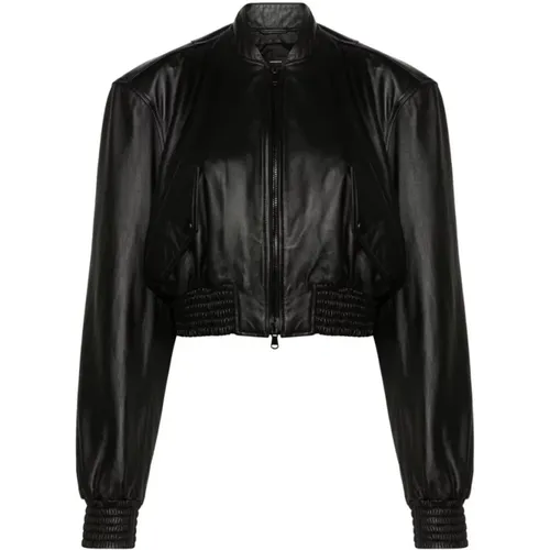 Jackets > Leather Jackets - - Wardrobe.nyc - Modalova