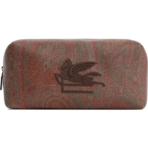 Etro - Bags > Toilet Bags - Brown - ETRO - Modalova