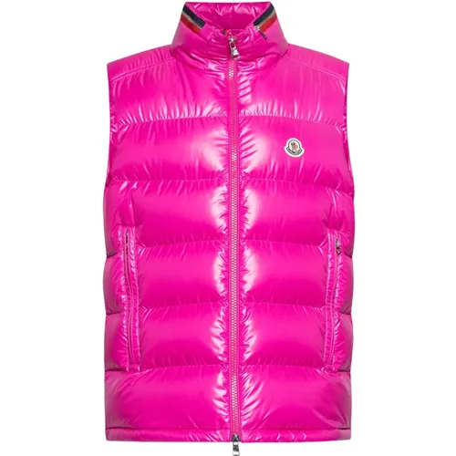 Moncler - Jackets > Vests - Pink - Moncler - Modalova