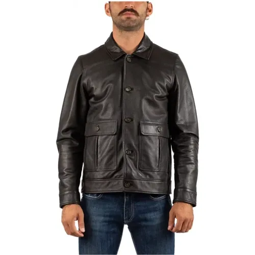 Jackets > Leather Jackets - - Brooksfield - Modalova