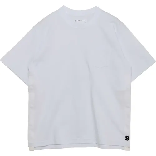 Sacai - Tops > T-Shirts - White - Sacai - Modalova