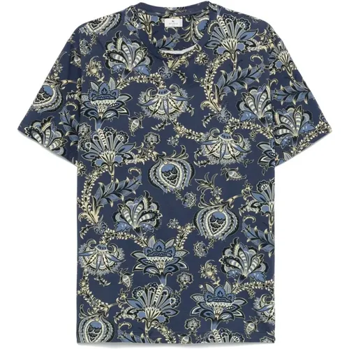 Etro - Tops > T-Shirts - Blue - ETRO - Modalova