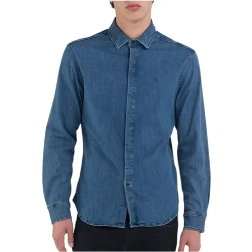 Shirts > Denim Shirts - - Replay - Modalova