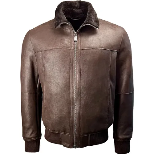 Jackets > Leather Jackets - - Gimo's - Modalova