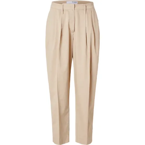 Trousers > Cropped Trousers - - Selected Femme - Modalova