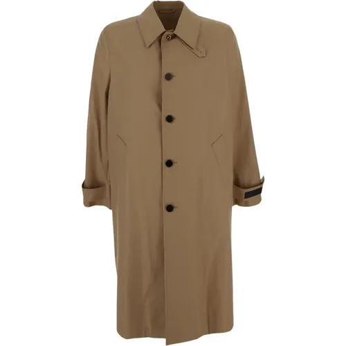 Coats > Single-Breasted Coats - - Versace - Modalova