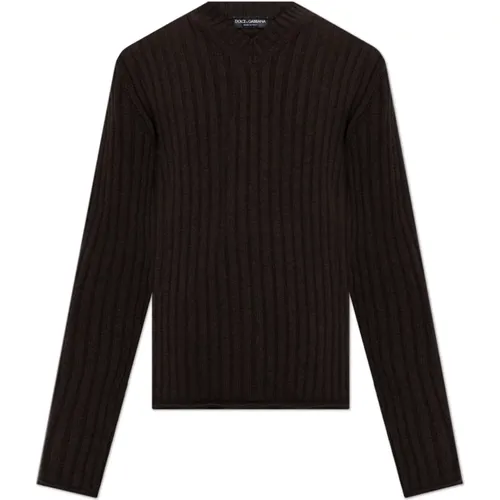 Knitwear > V-neck Knitwear - - Dolce & Gabbana - Modalova