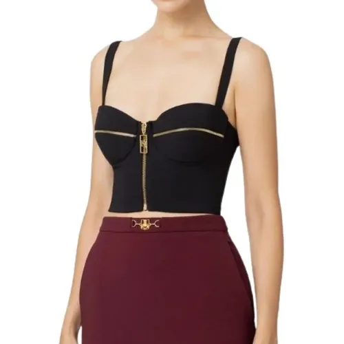 Tops > Sleeveless Tops - - Elisabetta Franchi - Modalova