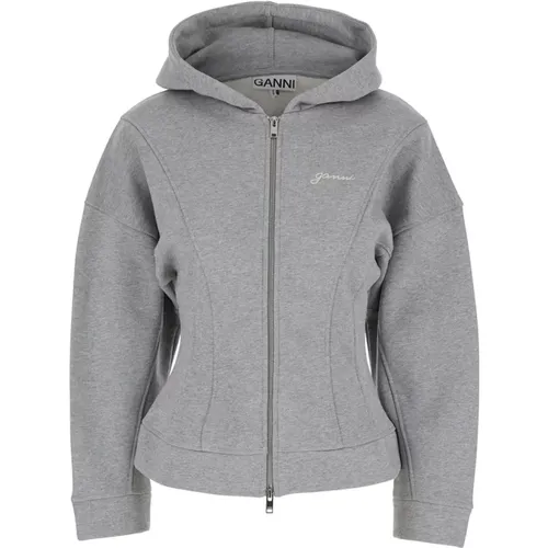 Sweatshirts & Hoodies > Zip-throughs - - Ganni - Modalova