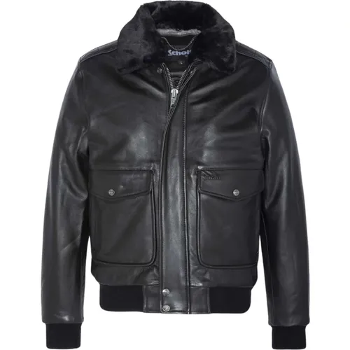 Jackets > Leather Jackets - - Schott NYC - Modalova