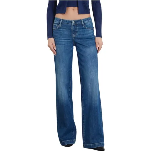 Guess - Jeans > Wide Jeans - Blue - Guess - Modalova