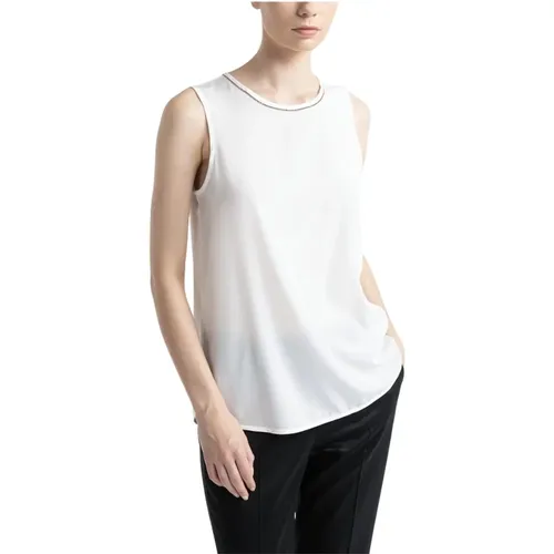 Tops > Sleeveless Tops - - PESERICO - Modalova