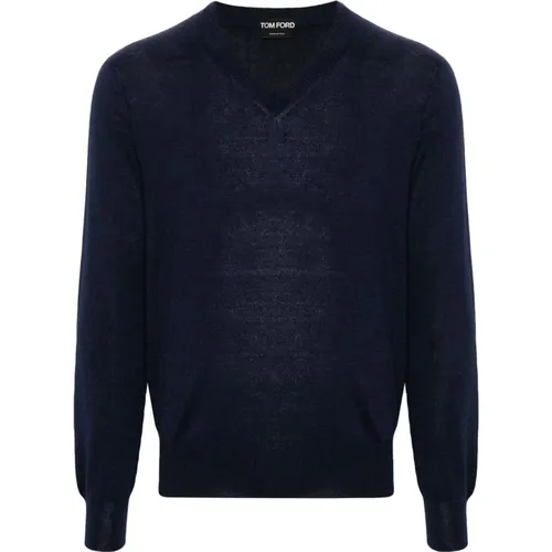 Knitwear > V-neck Knitwear - - Tom Ford - Modalova