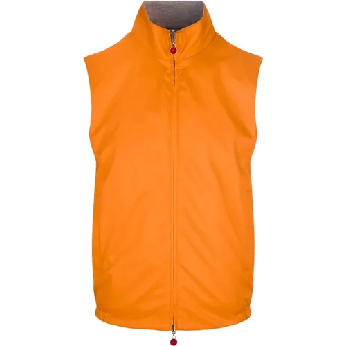 Kiton - Jackets > Vests - Orange - Kiton - Modalova