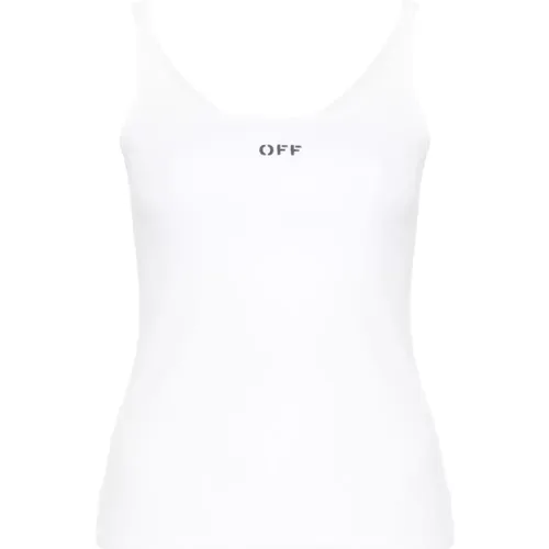 Off - Tops > Sleeveless Tops - - Off White - Modalova