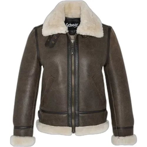 Jackets > Faux Fur & Shearling Jackets - - Schott NYC - Modalova