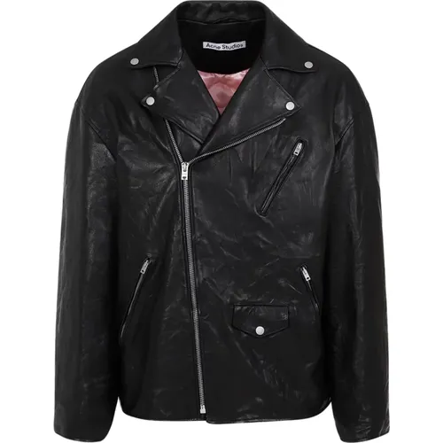Jackets > Leather Jackets - - Acne Studios - Modalova