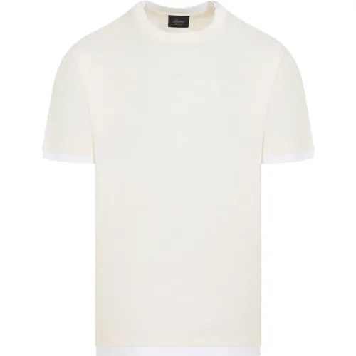 Brioni - Tops > T-Shirts - Beige - Brioni - Modalova