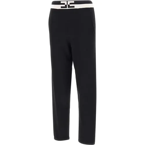 Trousers > Slim-fit Trousers - - Elisabetta Franchi - Modalova