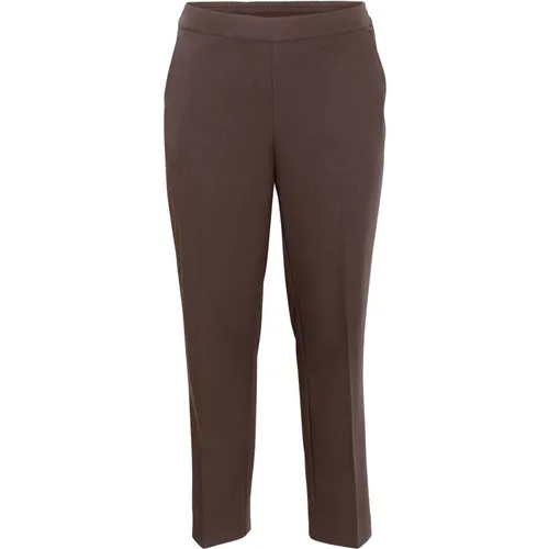 Trousers > Straight Trousers - - Kaffe Curve - Modalova