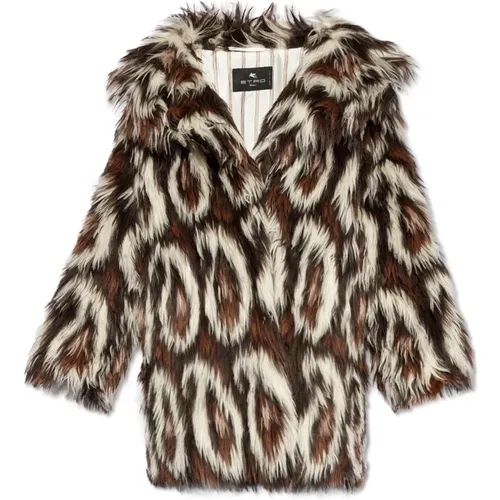 Jackets > Faux Fur & Shearling Jackets - - ETRO - Modalova