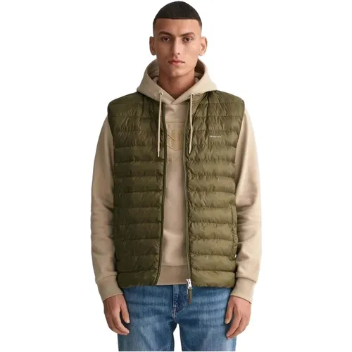 Gant - Jackets > Vests - Green - Gant - Modalova