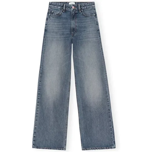 Ganni - Jeans > Wide Jeans - Blue - Ganni - Modalova