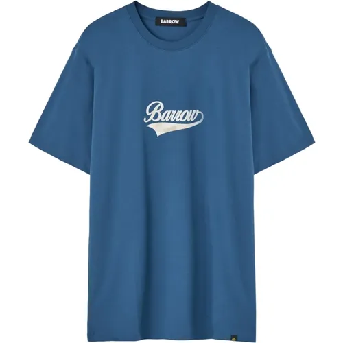 Barrow - Tops > T-Shirts - Blue - Barrow - Modalova