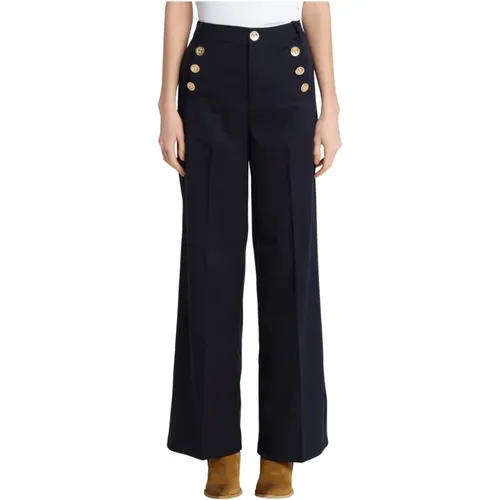 Trousers > Wide Trousers - - Scotch & Soda - Modalova