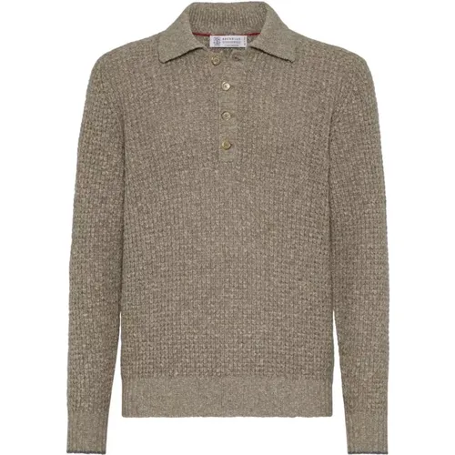 Knitwear > V-neck Knitwear - - BRUNELLO CUCINELLI - Modalova