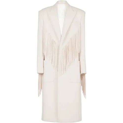 Coats > Single-Breasted Coats - - Balmain - Modalova