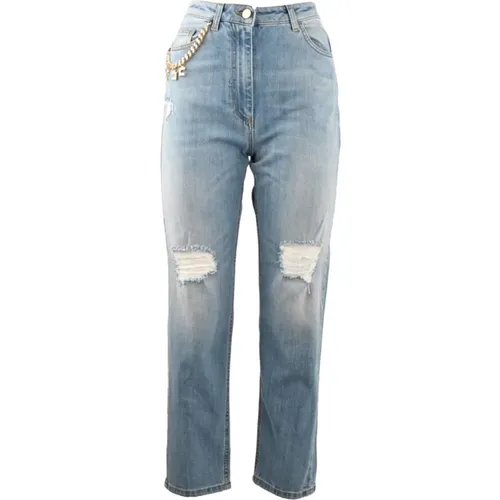 Jeans > Cropped Jeans - - Elisabetta Franchi - Modalova