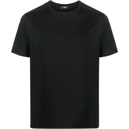 Herno - Tops > T-Shirts - Black - Herno - Modalova