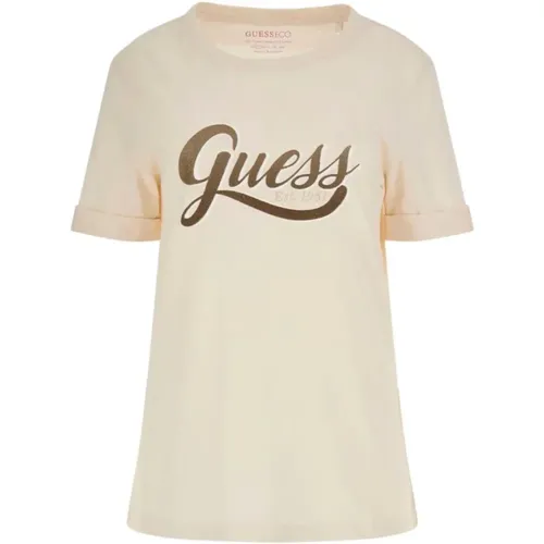 Guess - Tops > T-Shirts - Beige - Guess - Modalova