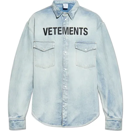 Shirts > Denim Shirts - - Vetements - Modalova