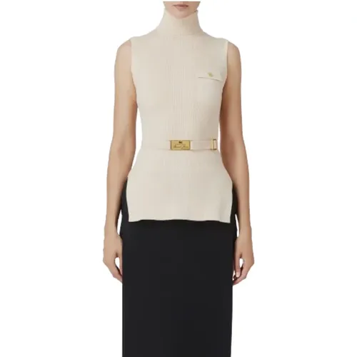 Tops > Sleeveless Tops - - Elisabetta Franchi - Modalova