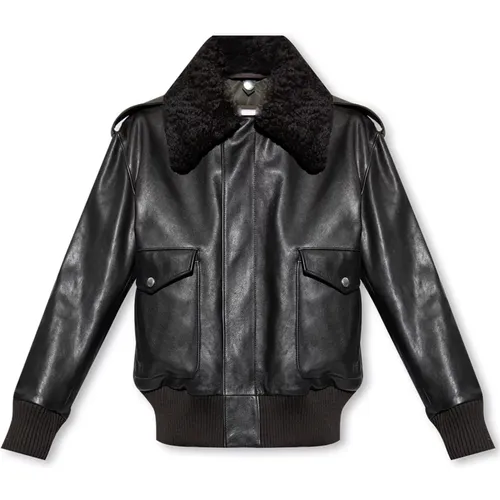 Jackets > Leather Jackets - - Burberry - Modalova