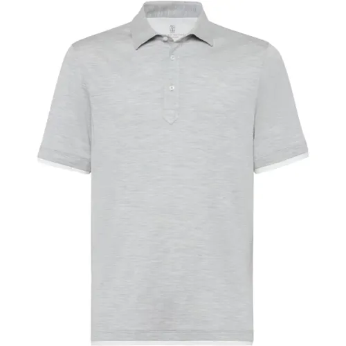 Tops > Polo Shirts - - BRUNELLO CUCINELLI - Modalova