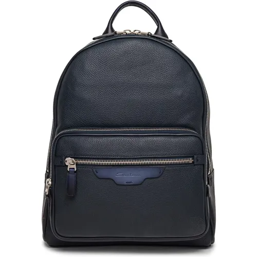 Santoni - Bags > Backpacks - Blue - Santoni - Modalova
