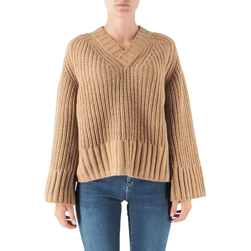 Knitwear > V-neck Knitwear - - Replay - Modalova