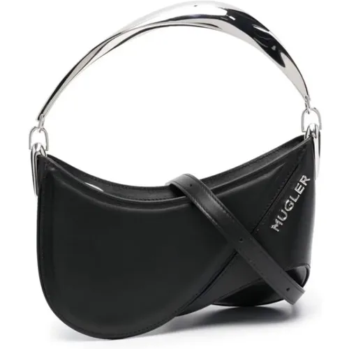 Mugler - Bags > Handbags - Black - Mugler - Modalova