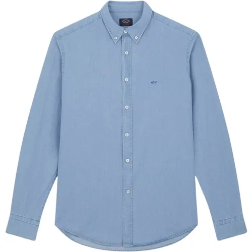 Shirts > Denim Shirts - - PAUL & SHARK - Modalova