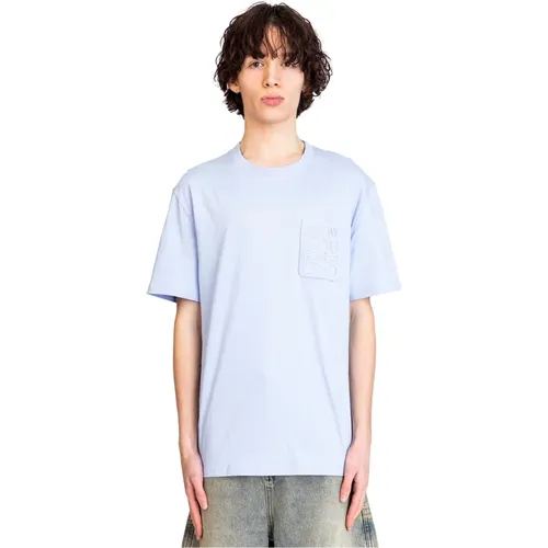 Loewe - Tops > T-Shirts - Blue - Loewe - Modalova