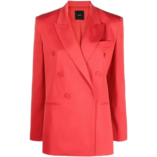 Pinko - Jackets > Blazers - Red - pinko - Modalova